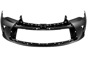 FitParts Compatible with Front Bumper Cover Fascia 2015-2017 Toyota Camry Hybrid LE E XLE XSE. New Primed Without Sensor Holes, With Fog Light Holes. TO1000409 5211907912 2016
