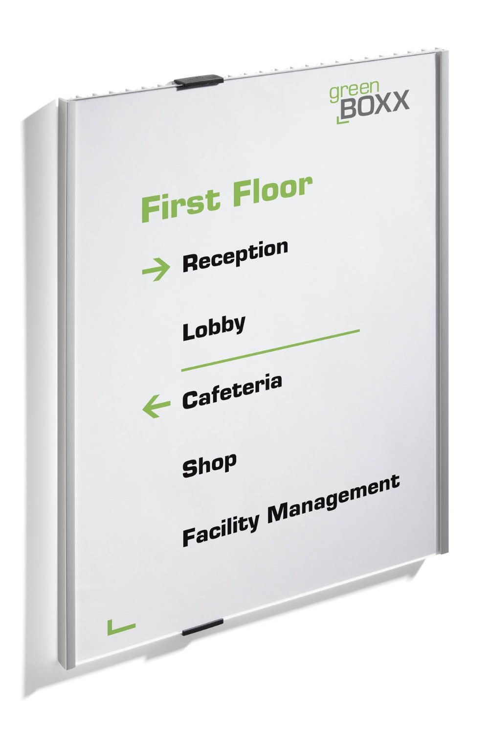 Durable 4808/23 Information Sign for Door and Wall, Silver