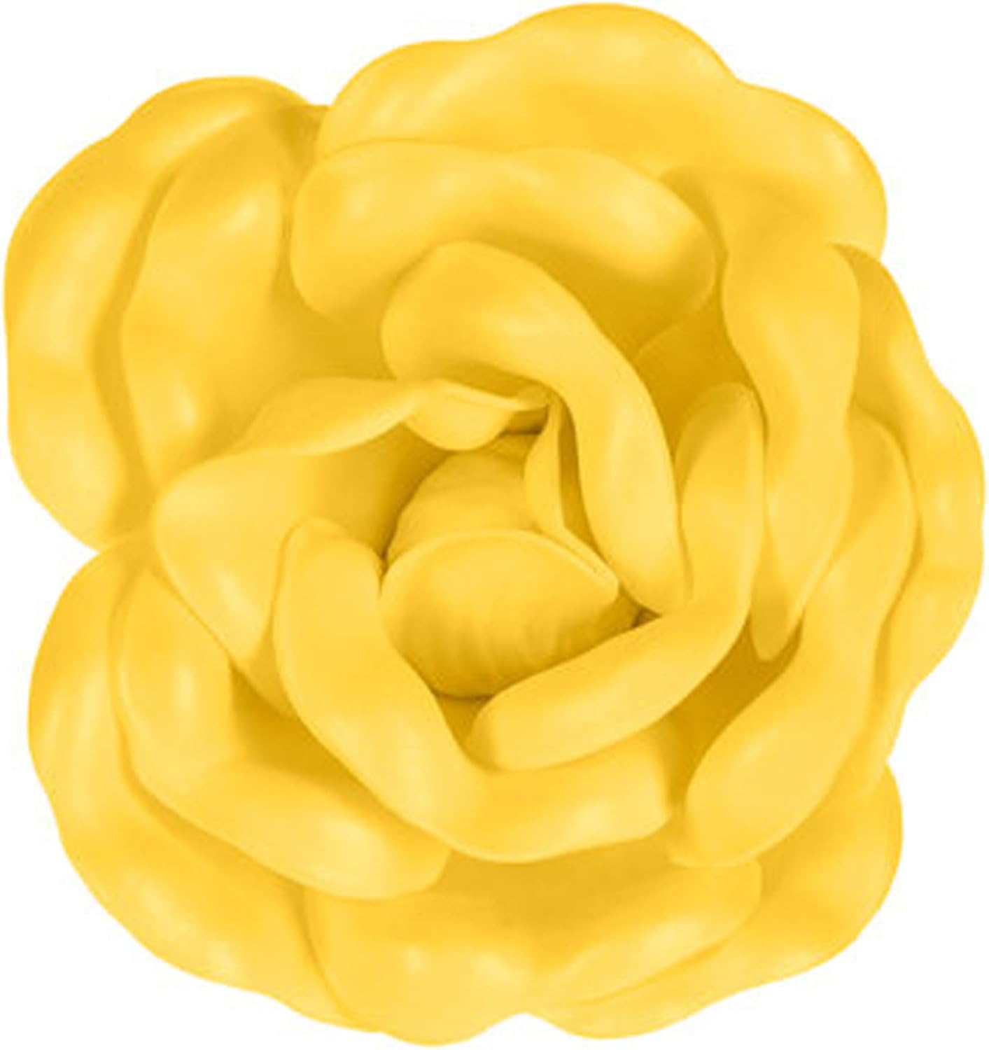 Home Collection Decorative Yellow Flower Adhesive Wall Decor - Small for Home, Gallery Walls, Office Walls or Any Event Decorations, 4 in W