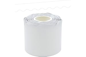 White Scalloped Rolled Border Trim