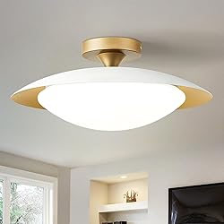 Dimmable Mid Century Modern Semi Flush Mount