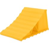 Camco Standard Wheel Chock for Trailers &amp; RVs - Heavy Duty Trailer Wheel Chock Constructed of Durable Plastic w/UV inhibitors - for Use w/Tires Up to 26-inches - Re-Hitch in Confidence - 44412