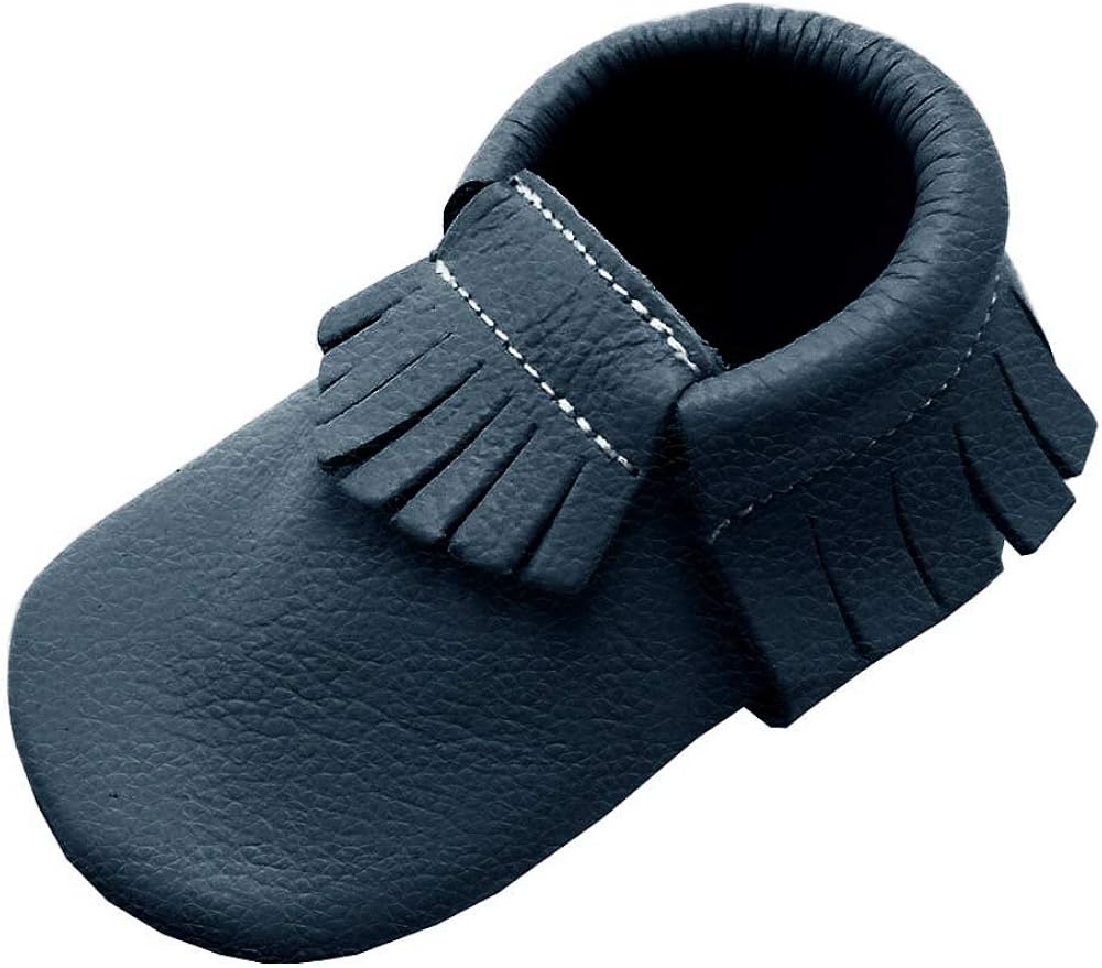 Yihakids Baby Moccasins Genuine Leather Infant Toddler Moccsin with Soft Sole.