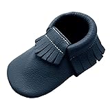 YIHAKIDS Baby Tassel Shoes Soft Leather Sole Infant