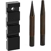 QWORK Pocket Chainsaw Breaker, 3Pcs Chain Saw Rivets and Chainsaw Link Removal Tool for Punch and Joiner