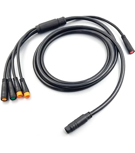VISSQH Connettore Di Prolunga A 2 Pin Ebike,Cavo Spina Femmina E Maschio Connettore Impermeabile A 2 Pin Per Luce Bicicletta Elettrica/Ebrake(2 Pezzi/150cm - copertina