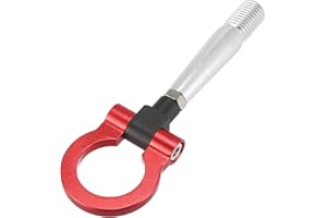 X AUTOHAUX Aluminum Alloy Track Racing Front Rear Bumper Screw on Tow Hook Trailer Ring Towing Tow Hook for Mitsubishi Lancer