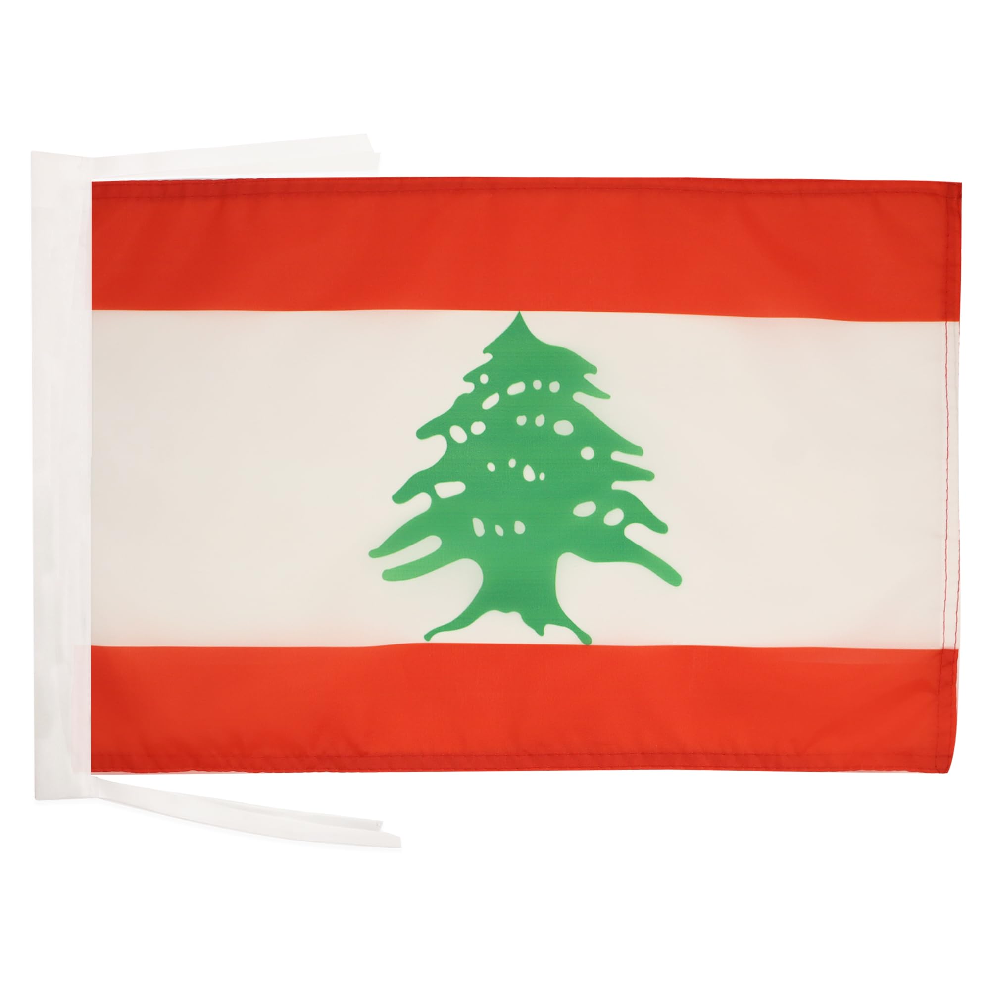 AZ FLAG - Lebanon Flag - 18'' x 12'' - 100% Polyester Lebanese Small Banner with Two Cords - Fade Resistant - Vivid Colors - 18x12 in - 45x30 Cm โ image 1