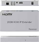 XYKJOBC 200M HDMI KVM IP Extender Cat6/6a 1080P USB Mouse Keyboard RX