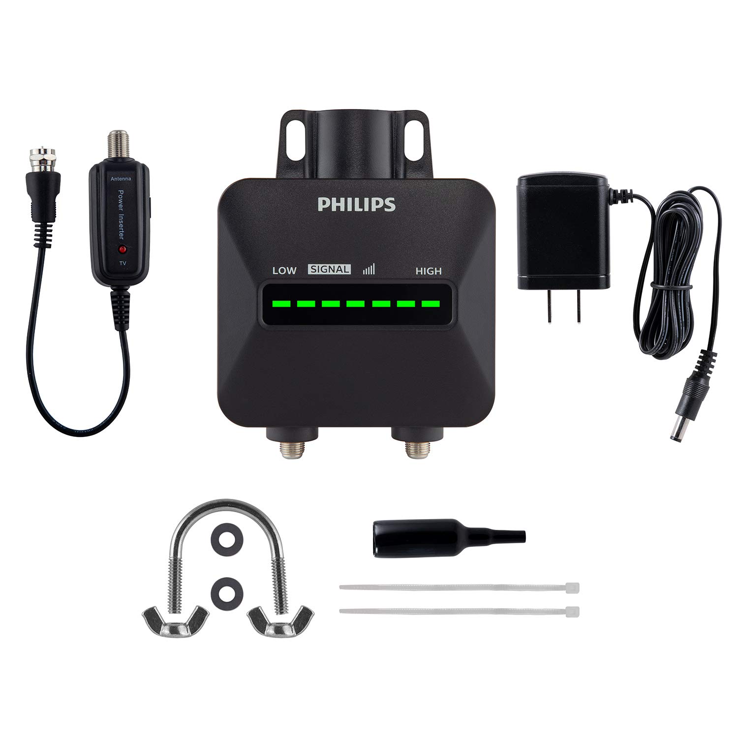 Buy Philips Outdoor HD TV Antenna Amplifier with Signal Strength LED