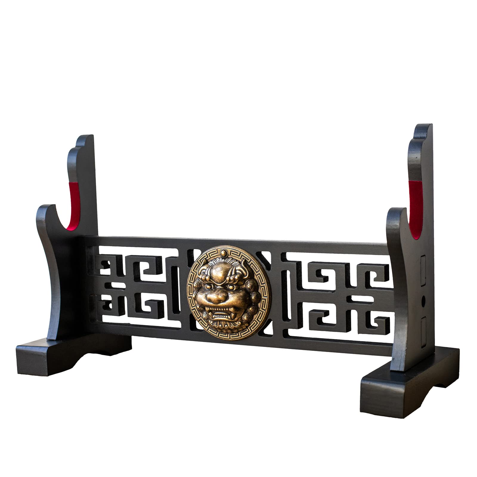 FOXSMZZ Kylin Sword Holder Japanese Velvet Padded Katana Stand Samurai Display Rack Support All Tanto Swords Tai Chi (Kylin-1)
