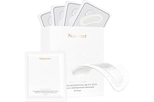 Natener 4 pairs PDRN Micro Eye Patches, Under Eye Patches for Puffy eyes, Dark Circles & Wrinkle | Hyaluronic Acid, Kojic Acid, Collagen, Peptides, Vitamin C, Niacinamide - Korean Popular Eye Care