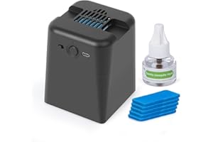 DDRIHLEES Q5 Rechargeable Mosquito Repellent Outdoor with 20' Mosquito Protection Zone, Includes 108 Hr Mosquito Repellent Refill, No Candles or Flames, Bug Insect Repellent for Outdoor Indoor Patio