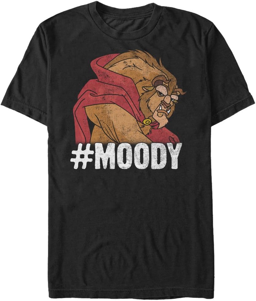DisneyMen's Beauty and The Beast Hashtag Moody Graphic T-Shirt