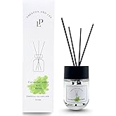 Preston and Lee Reed Diffuser Set | 100 ml (3.4 fl oz) Cucumber Water and Melon Scent | Reed Diffuser Set | Aromatherapy Diffusers | Natural Reed Diffuser Oil for Home and Spa Fragrance