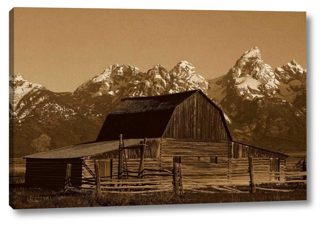 Amazon Com Cunningham Cabin In Front Of Grand Teton Range