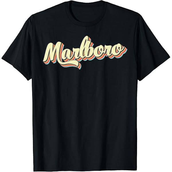 Amazon.com: Mens Vintage 1980s Graphic Style Marlboro New Jersey