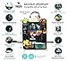 DMoose Car Backseat Organizer for Kids with Touchscreen and 9 storage Pockets, Tablet Holder, Water Bottle, Toys, Drinks and Space Saving Storage, Seat Protector Kick Mats and Travel Support