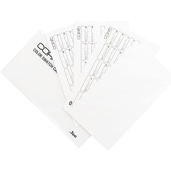 Amazon.com: Copic Color Swatch Cards, White (11614001) 4.3x8.1 inches