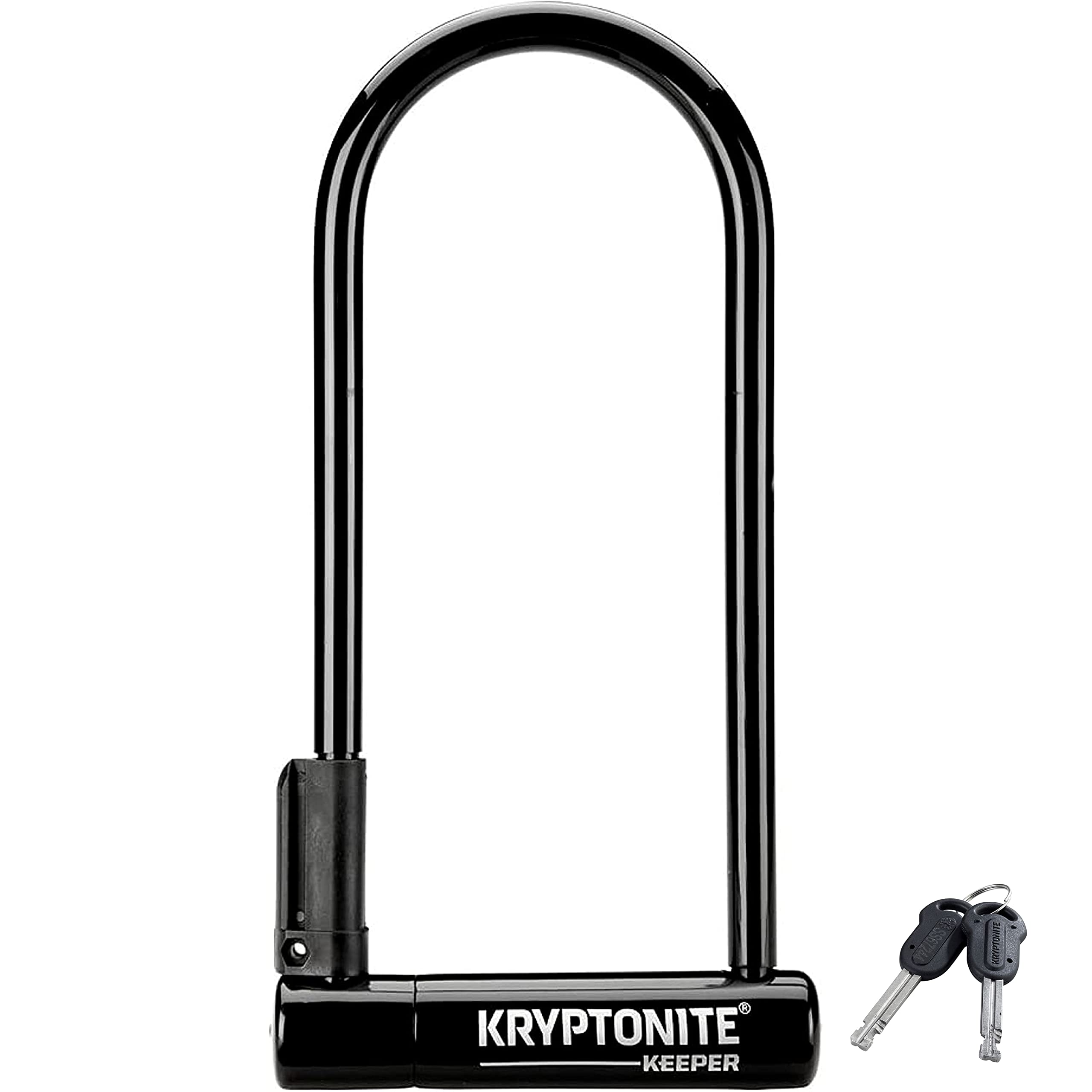 Photo 1 of Kryptonite Keeper Bike U-Lock, Anti-Theft Security Bicycle U Lock, 12mm Steel Shackle with Mounting Bracket and Keys, High Security Lock for Bicycles Scooters,Black