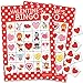 DISTINCTIVS Valentine's Day Bingo Game for Kids - 24 Players