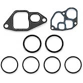 AUTO OCCASION Engine Oil Cooler Gasket Set Compatible with Ford | Engine Oil Cooler Gasket Set Compatible With Ford F-250 F-350 F-450 F-550