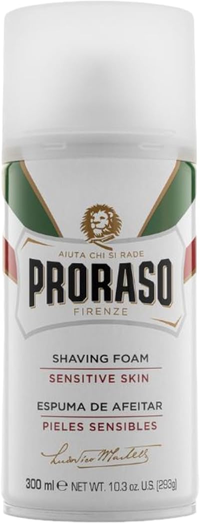 Proraso Shaving Foam 300ml Sensitive White Italian Oat Green Tea