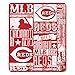 MLB Cincinnati Reds Strength Printed Fleece Throw, 50 x 60-inches