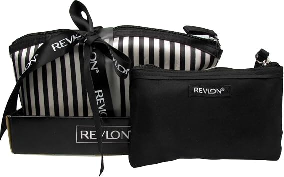 Revlon 2pcs purse set Black&White stripe pmp ?14.99 (3030054906178)