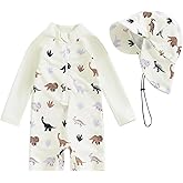 Socutebabe Toddler Infant Baby Boys Swimsuit Kids Rash Guard One Piece Newborn Zipper Bathing Suit Swimwear with Hat