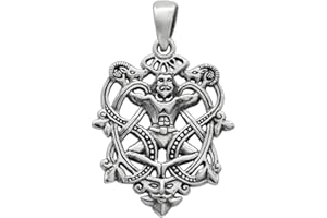 Dryad Design Cernunnos Pendant Sterling Silver Pagan Wiccan Celtic Horned God Jewelry
