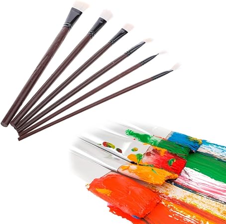 Yanhonin 6pcs Pinceaux De Peinture Stylos De Peinture A L Huile Acryliques Aquarelle Accessoire De Dessin D Art Amazon Fr Cuisine Maison