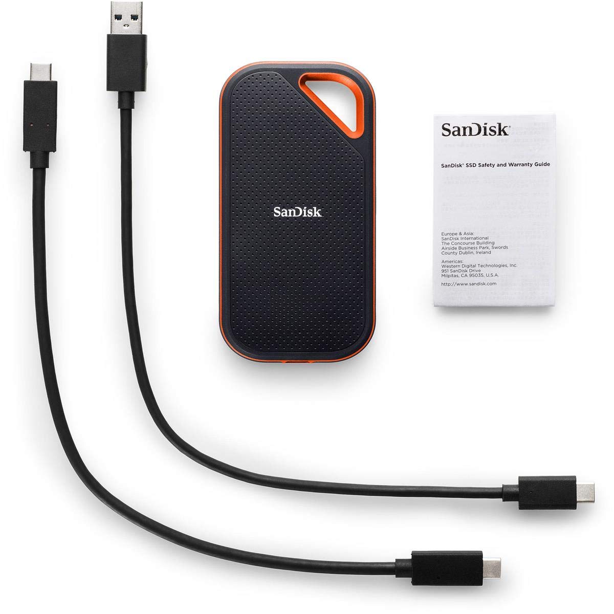 SanDisk Extreme Pro 1TB Portable SSD, up to 1050 MB/s, USB-C, Ruggedized and Water-Resistant