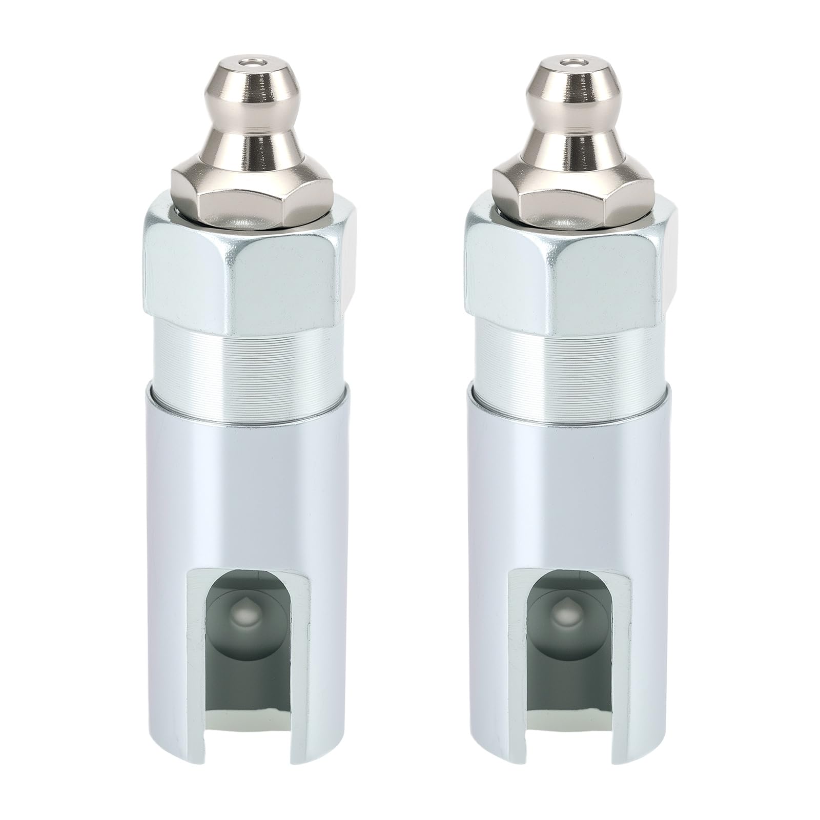 Be In Your Mind 2pcs 90 Degree Grease Gun Coupler Grease Fitting Nozzle with 1/8 Inch NPT Thread Suitable for Most Standard 1/8 Inch Npt Oil Pipes