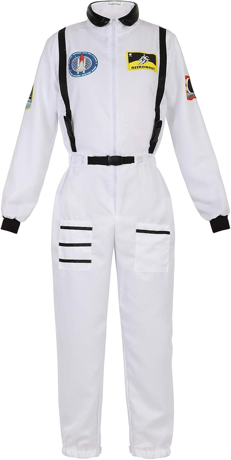 Astronaut Costume for Women Dress Up Clothes Space Fancy Jumpsuit