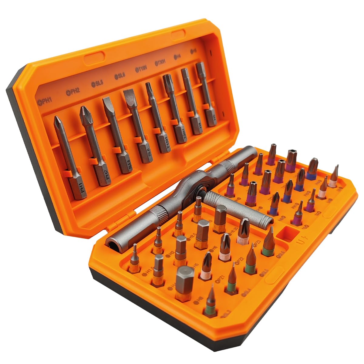 Photo 1 of 42-in-1 Magnetic Screwdriver Set, Magnetic Precision Repair Tool Kit with DIY Rotatable Handle, Portable Repair Tool Kit for Gifts, Furniture, Computer, Bicycle