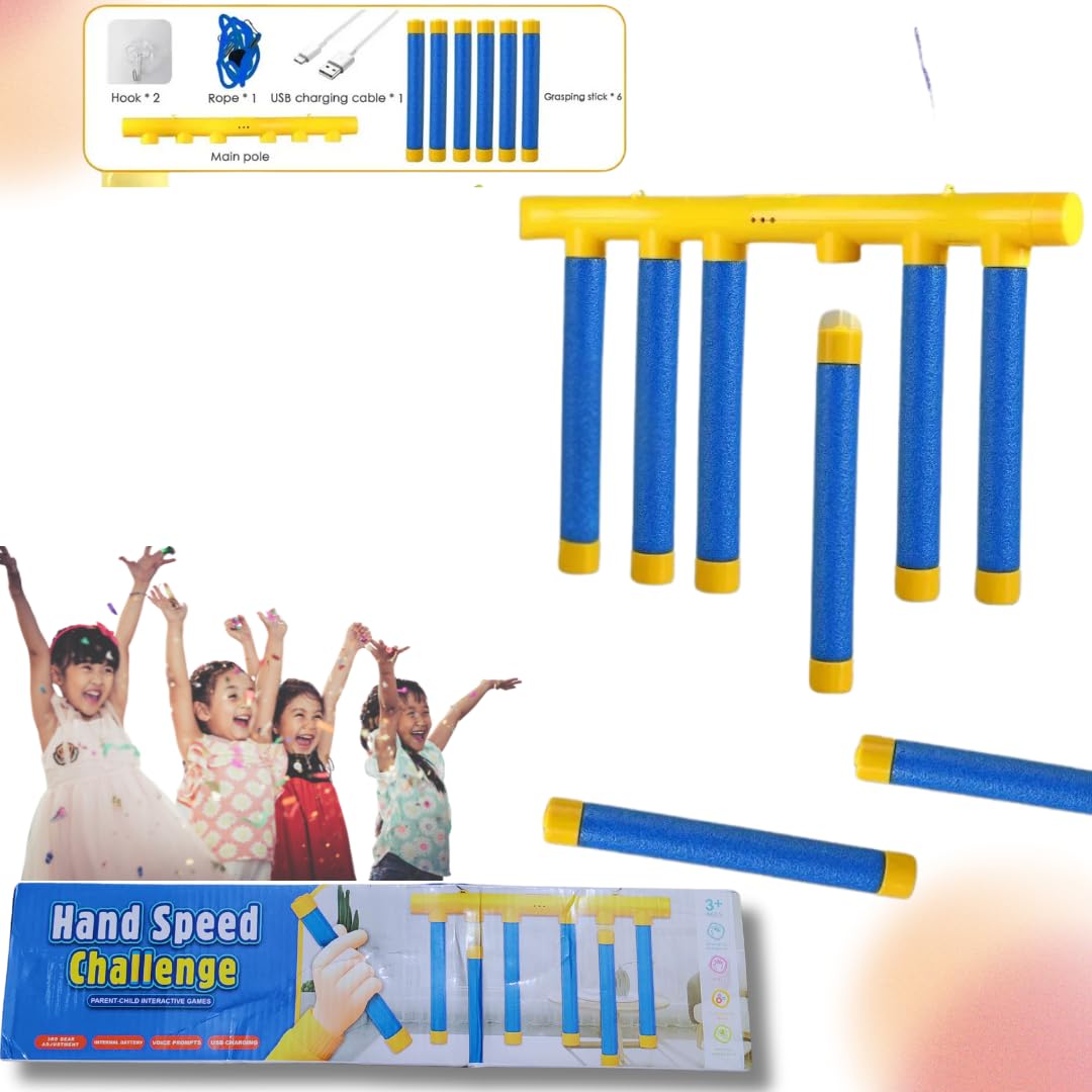 Catching Sticks Game, Catch the Stick Game Training Toys, Drop It Catch It Win It, Reflex Reaction Game, Falling Stick Challenge for Kids & Adults, Family Coordination Game with Hand-Eye Training