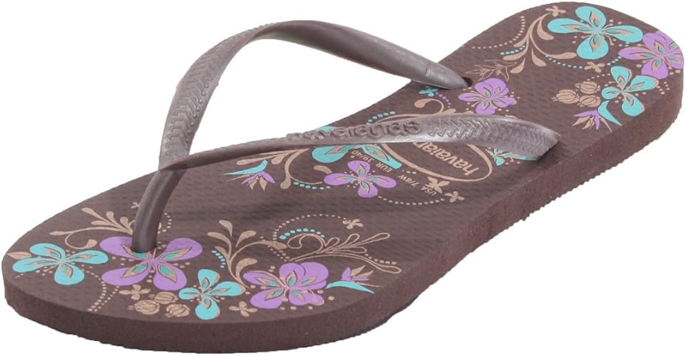 havaianas slim dark brown
