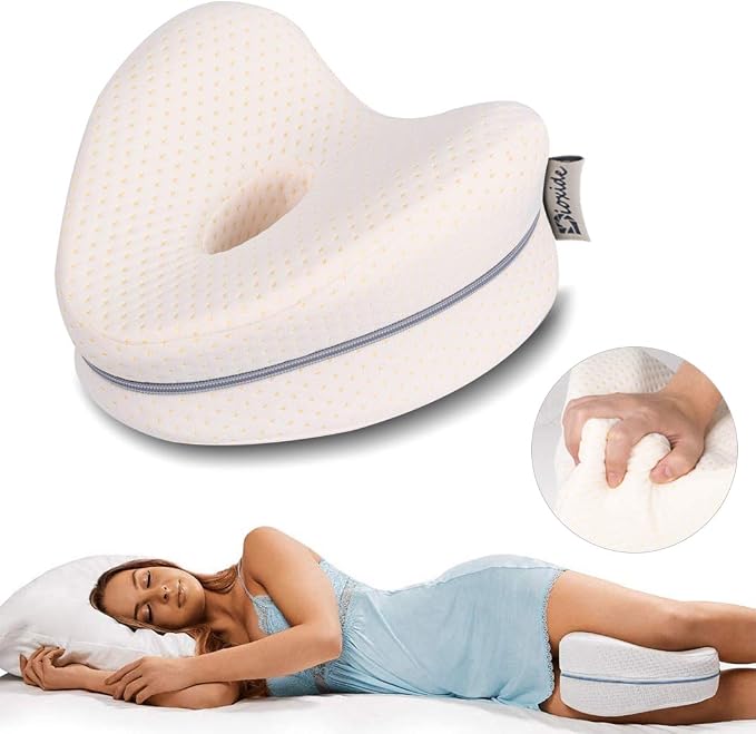 Dioxide Leg Pillow – Cuscino Memory Foam Per Gambe, Design Ergonomico Per Allineamento Posturale, Allevia Mal Di Schiena E Dolori Articolari
