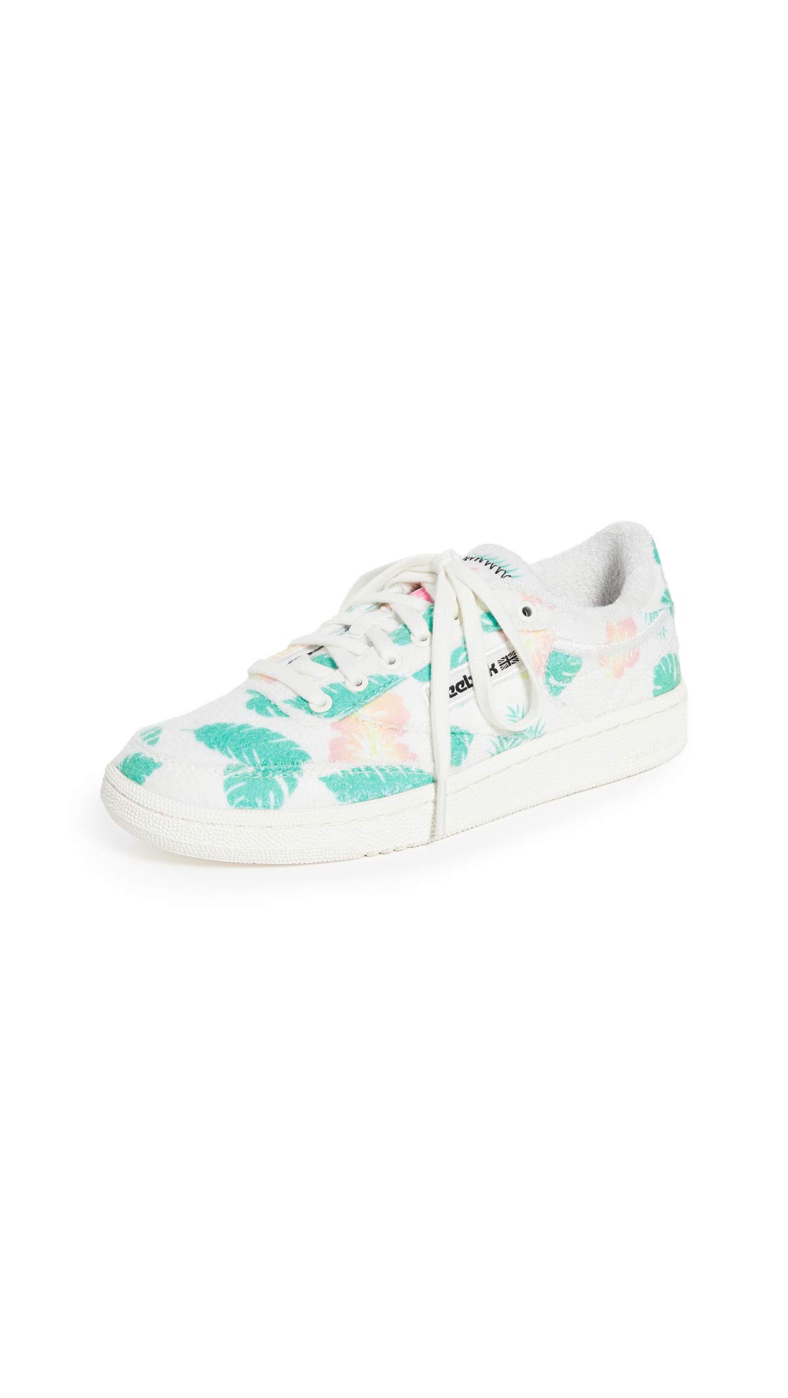 Reebok womens Club C Sneaker, Chalk/Black/Court