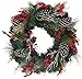 The Wreath Depot Somerset Winter Red Berry Wreath 24 Inch, Full Artificial Winter Wreath Design, Beautiful White Gift Box