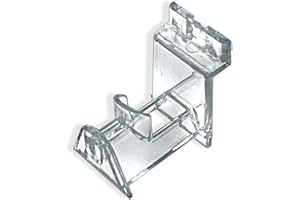 Azar Displays 550010 Slatwall Interlocking Eyeglass Holder, 25 Count Clear