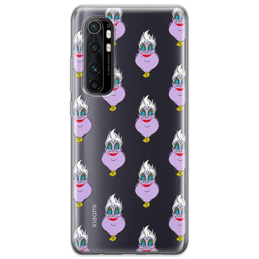 ERT GROUP mobile phone case for Xiaomi MI NOTE 10 Lite original and officially Licensed Disney pattern Ursula 003 optimally adapted to the shape of the mobile phone, partially transparent