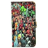Comics All Movies Hero Characters Pattern Leather Wallet Card Flip Stand Case Cover For Apple iphone 6 /iphone 6S New 2015