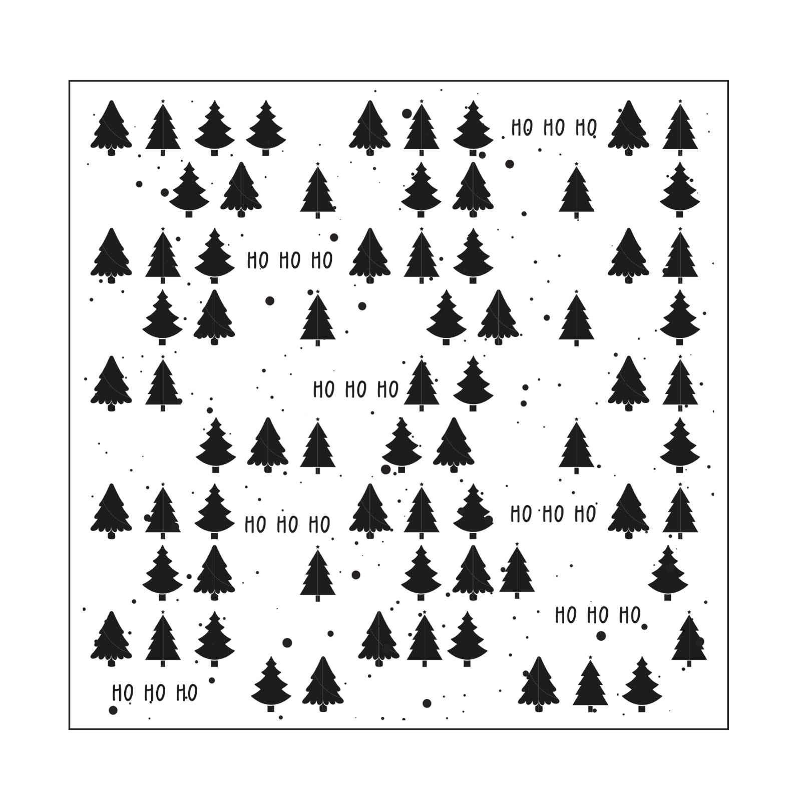Vaessen Creative Embossing Folder, Ho Ho Ho, for Adding Texture and Dimension to Papercraft Projects