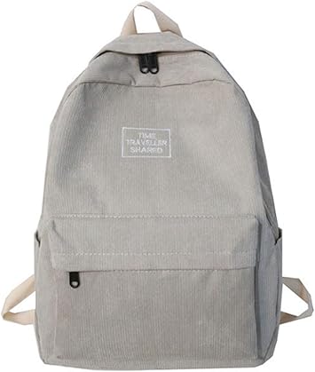 Grey corduroy backpack Clearance