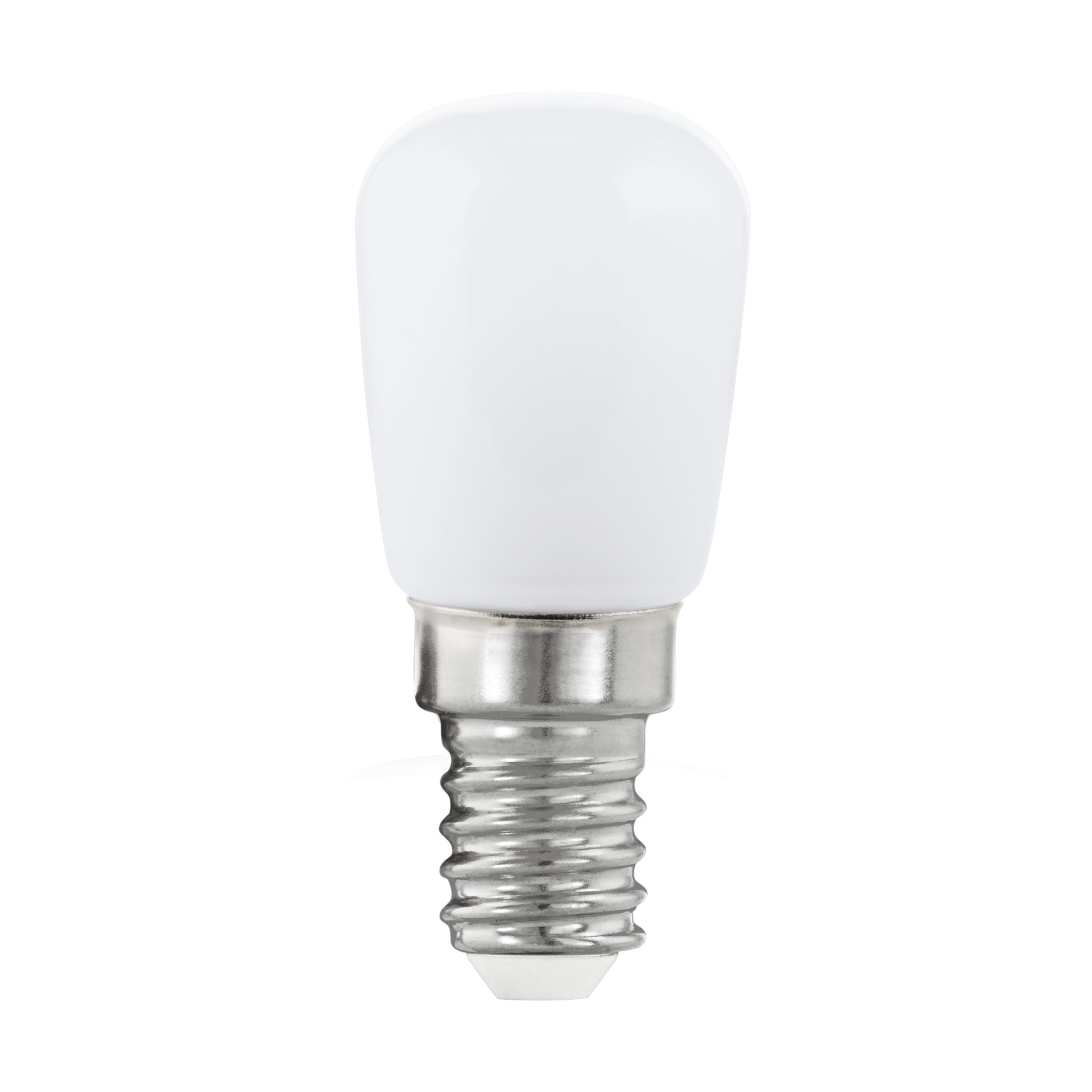 Eglo E14 LED Light Bulb Milky, Piston-Shaped Opaque Edison lamp, 2.5 watt (Equivalent to 21 watt), 210 Lumen, Warm White Glow, 2700 Kelvin, ST26, Ø 2.4"