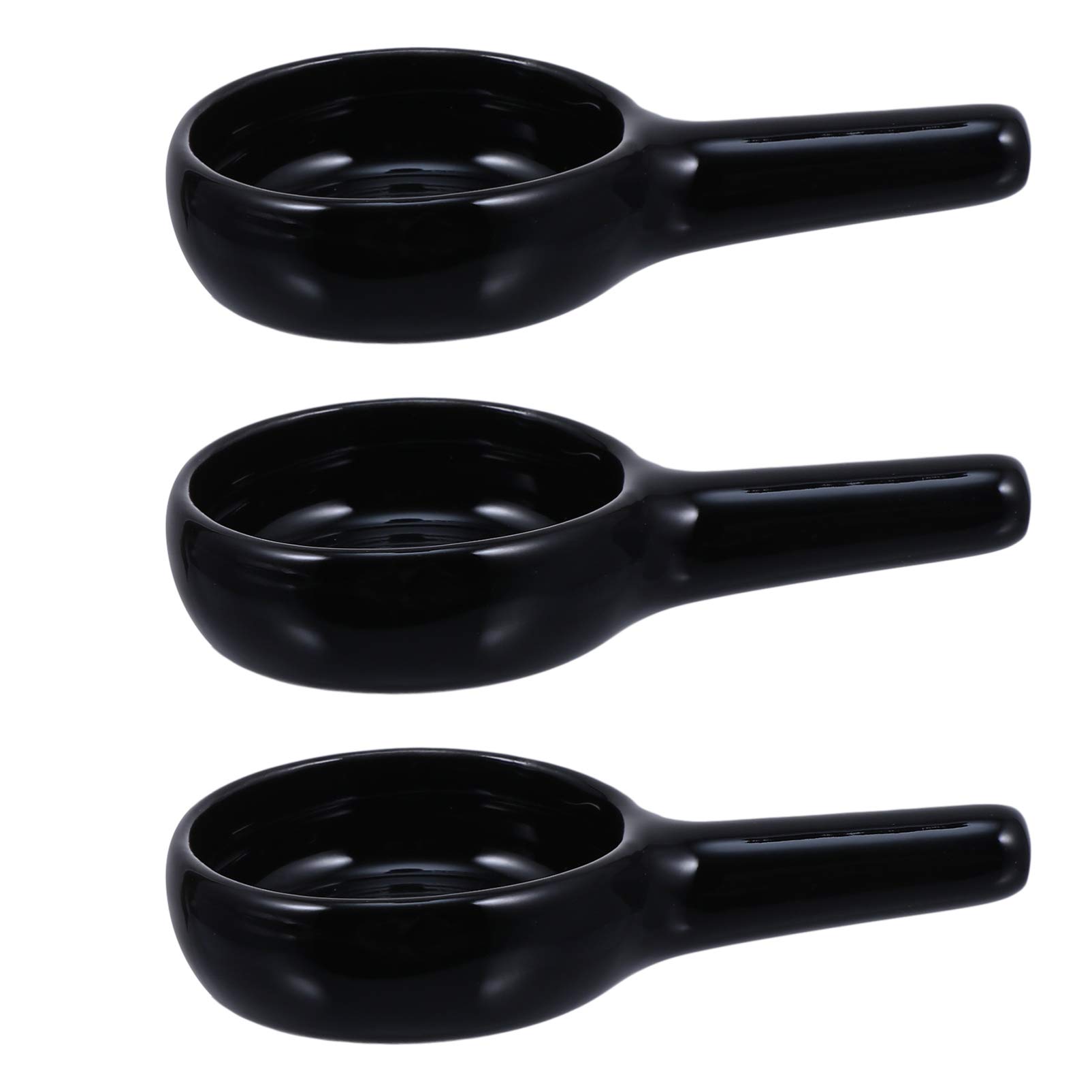 3pcs Tealight Candle Spoon Replacement Wax Warmer Spoon Ceramic Candle Holder for Essential Tealight Candle Holder Fragrance Aromatherapy Diffuser Black