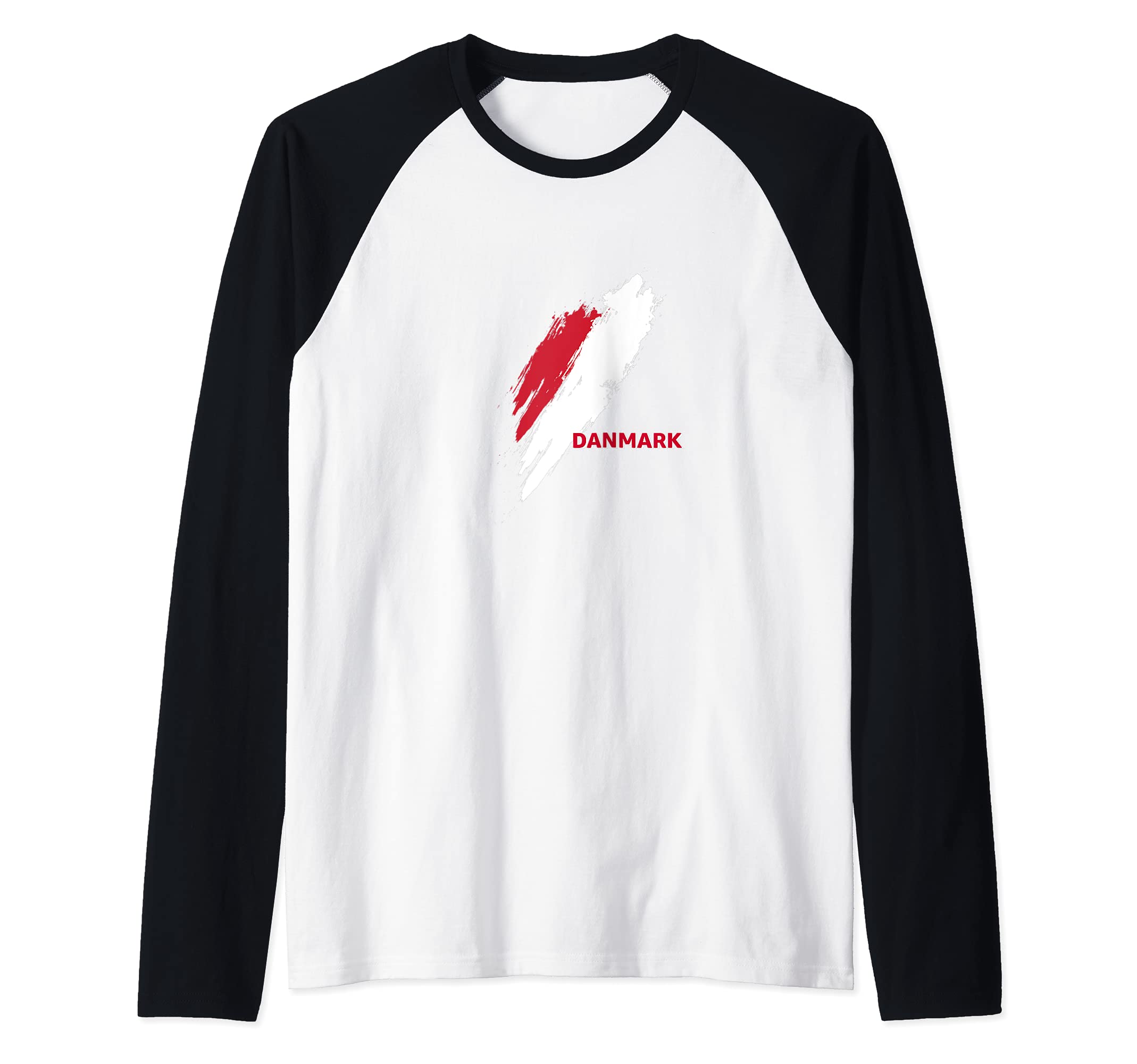 Flag Denmark Raglan Baseball Tee