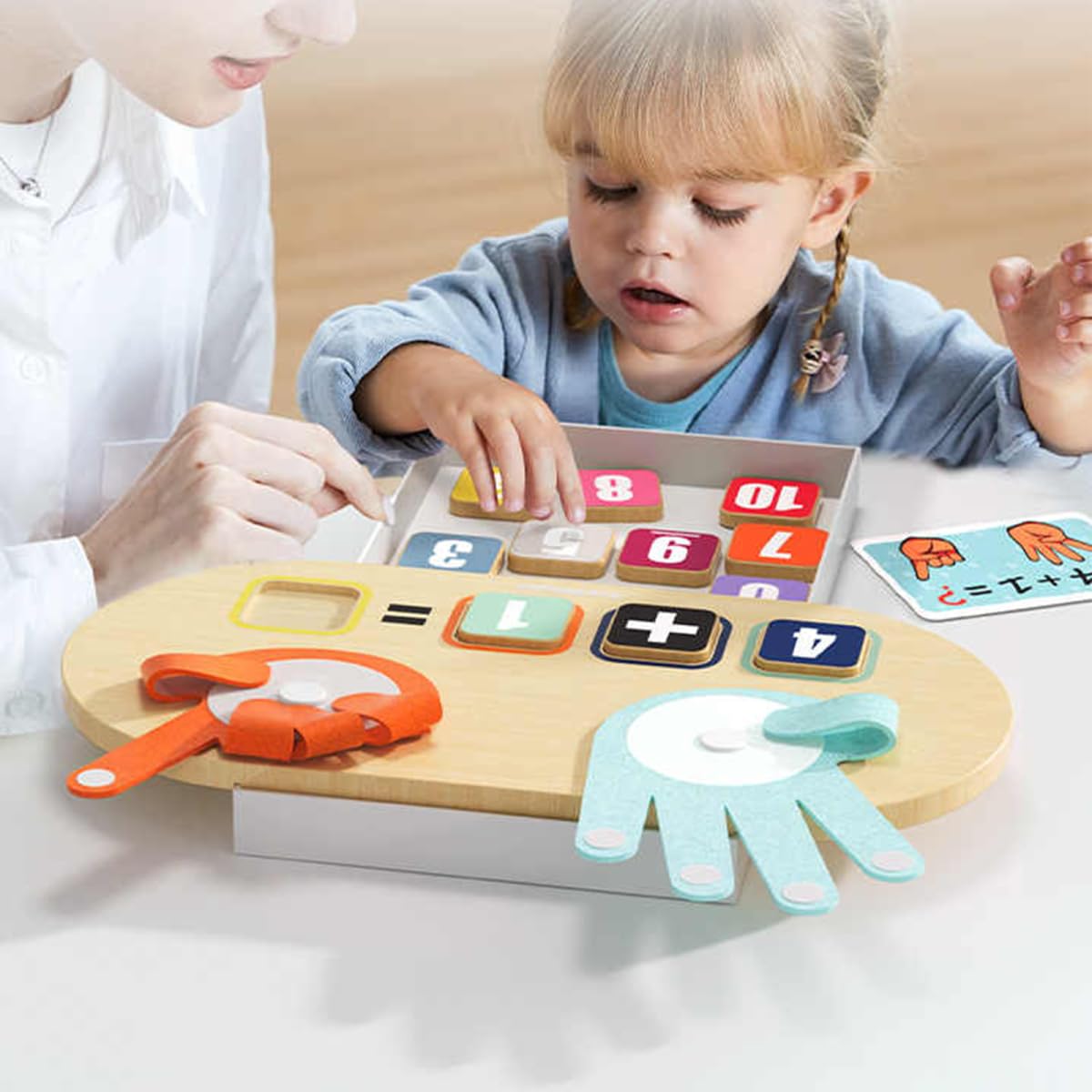 TOP BRIGHT Preschool Learning Toys for Toddlers 2-4, Montessori Toys for 3 4 5 Year Old Sorting Stacking Toys, Educational Math Manipulatives Number Counting Blocks for Kids